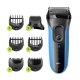 Braun Series 3 3010BT Shave&Style Rasoio Elettrico Barba, Wet&Dry Da Uomo Nero/Blu 2