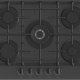 Gorenje GTW7C51B piano cottura Nero Da incasso 75 cm Gas 5 Fornello(i) 2