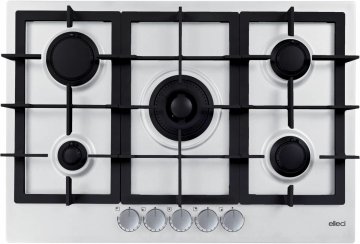 Elleci Plano Plus 75 G68 Bianco Da incasso 75 cm Gas 5 Fornello(i)