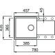 Elleci Easy 290 Lavello montato su piano Rettangolare Granitek 3
