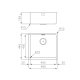 Foster 2154050 lavello Rettangolare Acciaio inox 3
