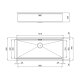 Foster 1015850 lavello Lavello sottopiano Rettangolare Acciaio inox 3