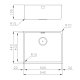 Foster KE Filotop Gun Metal 2155 056 Lavello montato su piano Rettangolare Acciaio inox 3