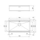 Foster Milanello Workstation 1034 850 Lavello sottopiano Rettangolare Acciaio inox 3