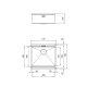 Foster Milano 1013 850 Lavello sottopiano Rettangolare Acciaio inox 3