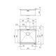 Foster Milano 1011 050 Lavello ad incasso Rettangolare Acciaio inox 3