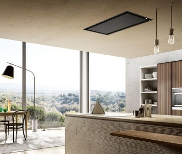 Elica ILLUSION Integrato a soffitto Nero 1000 m³/h