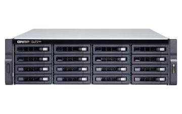 QNAP TS-h1683XU-RP NAS Armadio (3U) Intel Xeon E E-2136 128 GB DDR4 0 TB QuTS hero Nero