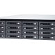 QNAP TS-h1683XU-RP NAS Armadio (3U) Intel Xeon E E-2136 128 GB DDR4 0 TB QuTS hero Nero 9
