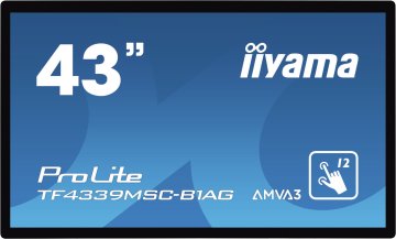 iiyama ProLite TF4339MSC-B1AG Monitor PC 109,2 cm (43") 1920 x 1080 Pixel Full HD LED Touch screen Multi utente Nero