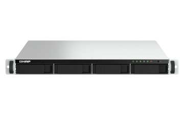 QNAP TS-464U NAS Rack (1U) Intel® Celeron® N5095 4 GB DDR4 0 TB QNAP Turbo System Alluminio, Nero