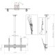 Multibrackets 5778 Supporto per display espositivi 190,5 cm (75