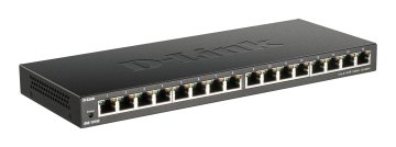 D-Link DGS-1016S Non gestito Gigabit Ethernet (10/100/1000) Nero