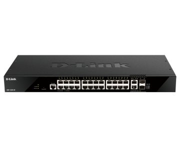 D-Link DGS-1520-28 switch di rete Gestito L3 10G Ethernet (100/1000/10000) 1U Nero