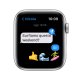 Apple Watch SE GPS, 44mm Cassa in Alluminio color Argento con Cinturino Sport Azzurro 7