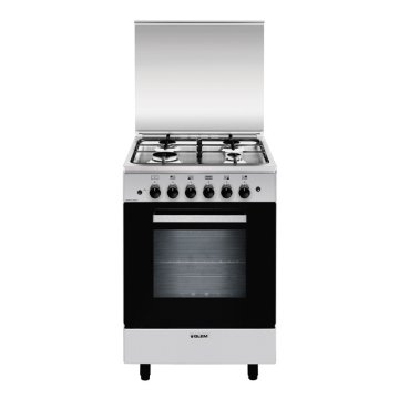Glem Gas A554GI cucina Elettrico/Gas Acciaio inox