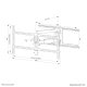 Neomounts WL40-550BL18 Supporto TV a parete 43-75