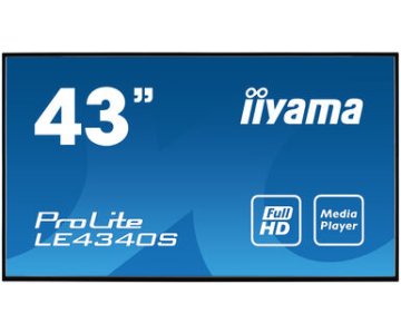 iiyama LE4340S-B3 visualizzatore di messaggi Pannello piatto per segnaletica digitale 109,2 cm (43") LED 350 cd/m² Full HD Nero 16/7
