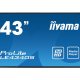 iiyama LE4340S-B3 visualizzatore di messaggi Pannello piatto per segnaletica digitale 109,2 cm (43