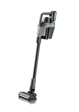 Severin HV 7185 scopa elettrica Aspirapolvere elettrica Batteria Secco HEPA Sacchetto per la polvere 1 L 280 W Nero, Grigio 2,5 Ah