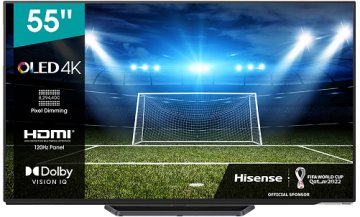 Hisense 55A85G TV 139,7 cm (55") 4K Ultra HD Smart TV Wi-Fi Nero 800 cd/m²