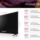 Sony BRAVIA, KD-75X81K, Smart Google TV, 75”, LED, 4K UHD, HDR, Perfect for Playstation, con BRAVIA CORE 3