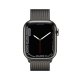 Apple Watch Series 7 GPS + Cellular, 45mm Cassa in Acciaio inossidabile Grafite con Maglia Milanese Grafite 3