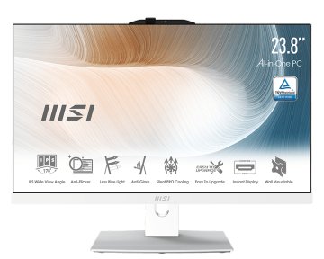MSI Modern AM242P 11M-851EU Intel® Core™ i5 i5-1135G7 60,5 cm (23.8") 1920 x 1080 Pixel PC All-in-one 16 GB DDR4-SDRAM 512 GB SSD Windows 11 Pro Wi-Fi 6 (802.11ax) Bianco