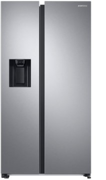 Samsung RS68A8842SL frigorifero Side by Side Serie 8000 Libera installazione con congelatore 634 L con dispenser con allaccio idrico Classe D, Inox