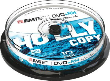 Emtec ECOVPRW47104CB DVD vergine 4,7 GB DVD+RW 10 pz
