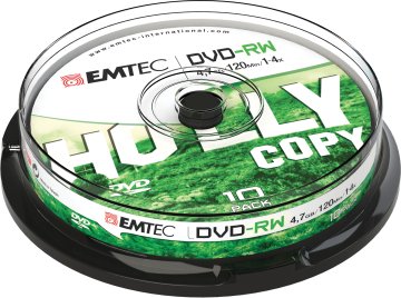 Emtec ECOVRW47104CB DVD vergine 4,7 GB DVD-RW 10 pz
