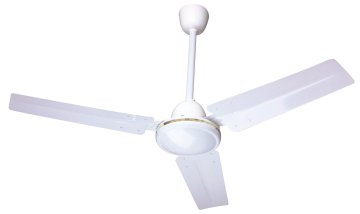 Zephir Ventilatore da soffitto 3pale metallo 90cm comando a muro 3 vel. c/luce