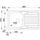 RODI OKIO LINE 86 Lavello montato su piano Rettangolare Acciaio inox 3