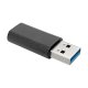 Tripp Lite U329-000 adattatore per inversione del genere dei cavi USB-A USB-C Nero 2