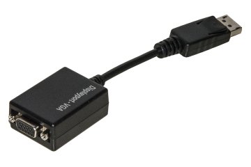 Link Accessori LKADAT19 cavo e adattatore video 0,15 m VGA (D-Sub) DisplayPort Nero