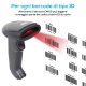 Vultech Barcode Wireless 2,4 Ghz Bluetooth LASER 1D 7
