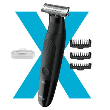 Braun Series X Regolabarba Uomo, Rasoio Elettrico Barba, Una Lama Resistente Per Ogni Stile, Barba Incolta, Capelli, Baffi, Lama In Metallo, Rifinitore Ibrido Semplice, Rapido E Comodo, XT3100