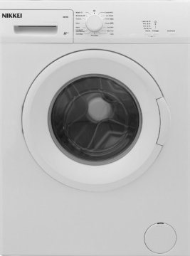Nikkei Italia VN105 lavatrice Caricamento frontale 5 kg 1000 Giri/min Bianco