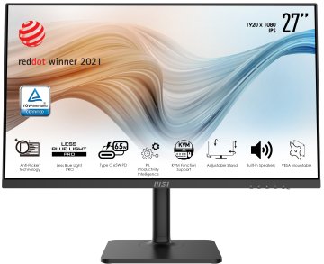 MSI Modern MD272P Monitor PC 68,6 cm (27") 1920 x 1080 Pixel Full HD LCD Nero