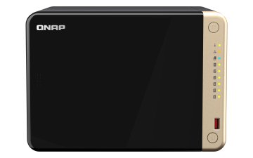 QNAP TS-664-4G server NAS e di archiviazione Tower Intel® Celeron® N5095 4 GB DDR4 0 TB QNAP QTS Nero, Bronzo