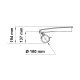 Multibrackets 3120 Supporto TV a parete 2,79 m (110