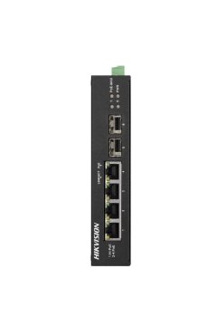 Hikvision DS-3T0506HP-E/HS switch di rete Non gestito Gigabit Ethernet (10/100/1000) Supporto Power over Ethernet (PoE) Nero