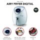Ariete 4616 Airy Fryer Digital - Friggitrice ad Aria - Frigge senza grassi e olio - 7 Programmi Preimpostati - 1300 Watt - 3,5 Litri - Bianco 3