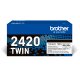 Brother TN-2420TWIN cartuccia toner 2 pz Originale 2