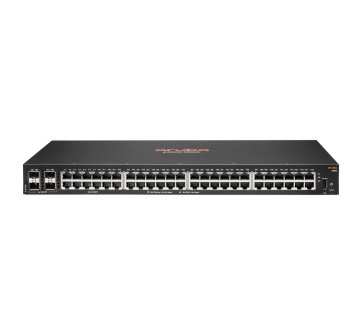 HPE Aruba Networking Aruba 6100 48G 4SFP+ Gestito L3 Gigabit Ethernet (10/100/1000) 1U Nero