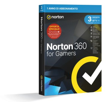 Norton 360 for Gamers 2024 | Antivirus per 3 Dispositivi | Licenza di 1 anno | PC, Mac, tablet e smartphone