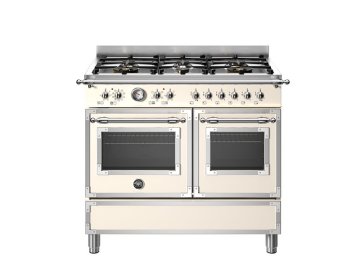 Bertazzoni HER106L2ENET cucina A Elettrico Gas Nero, Acciaio inox