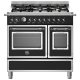 Bertazzoni HER96L2EAVT Cucina Elettrico Gas Nero, Acciaio inox 2