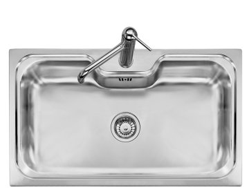 Plados Vintage Lavello montato su piano Rettangolare Acciaio inox
