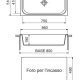 Plados Vintage Lavello montato su piano Rettangolare Acciaio inox 3